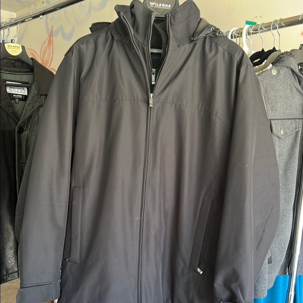 Weatherproof Black Winter Jacket Weather-Resistant